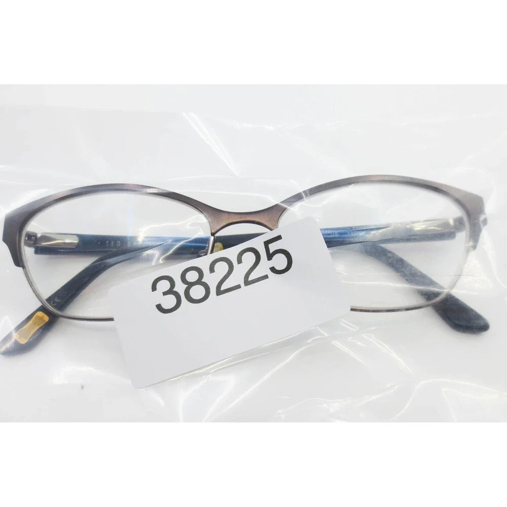 Ted Baker B240 GRY Eyeglasses Grey Floral Cat Eye Semi Rimless Frame 51-15-135
